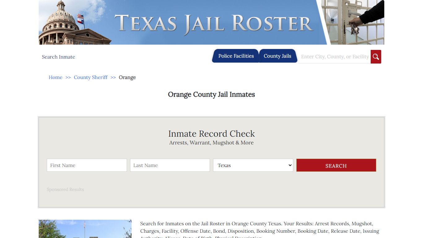 Orange County Jail Inmates - Jail Roster Search